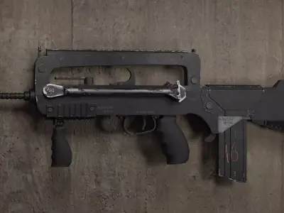 Famas F1 Free low-poly 3D model