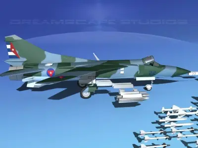 Mig-23 Fighter V26 Cuba 3D model