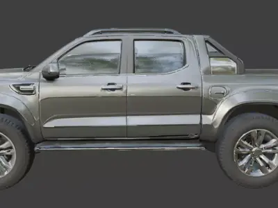 Vintage Rusty Pickup Truck 3D Model 3D model