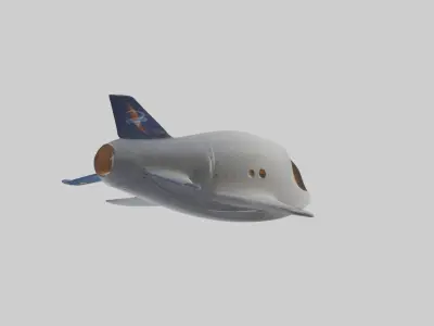 Space Tourism Capsule 1 Low-poly 3D model