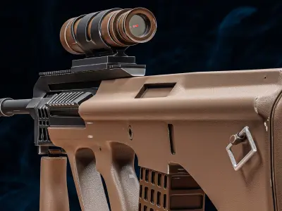 Aug riffle 3D model