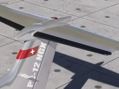 Pilatus PC-12 NGX Simple Interior 3D model