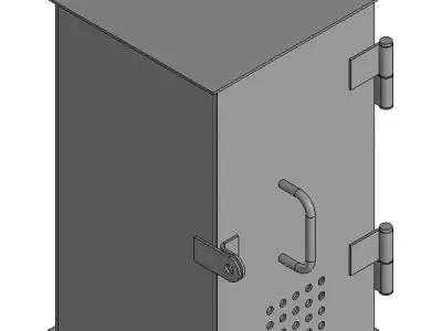 Gas collection cabinet 3D model
