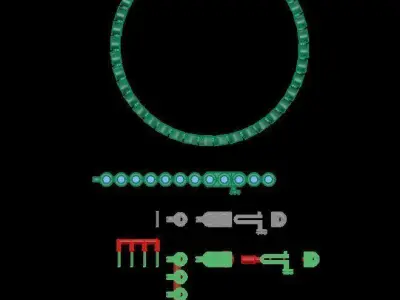 Bezel Bracelet Link 3mm 3D print model