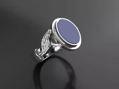 Historical Silver Engraved Jewelry 3D print model