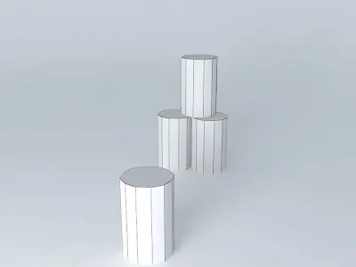 barrel snow Free 3D model