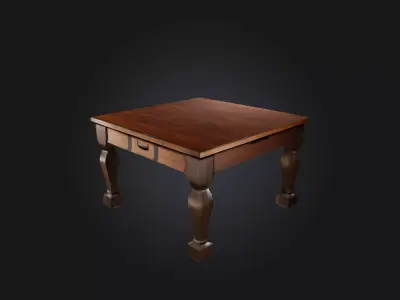 Table Low-poly 3D model 16