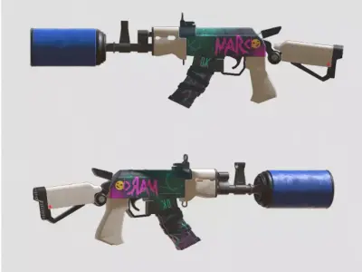 FPS AKM - Model and Textures 3D model