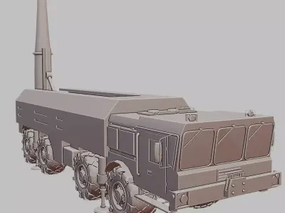 Iskander Tactical Missile System 3D Print Model 3D print model