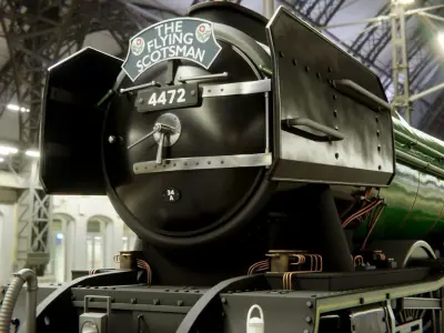 Flying Scotsman steam train 3D model