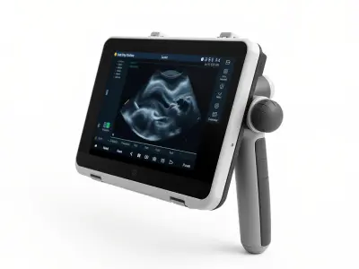 Portable Ultrasound Machine Model Pack Low-poly 3D model