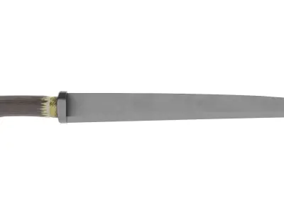 Seax Knife Low-poly 3D model