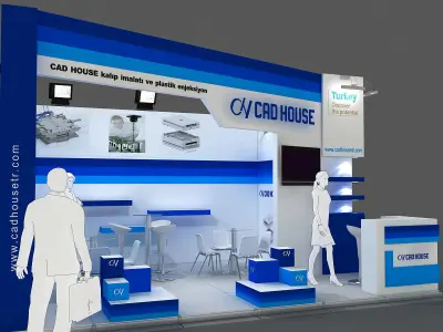 Exhibition Stand - ST0055 3D model