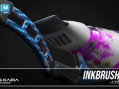 Prop - Weapon - Inkbrush 3D model