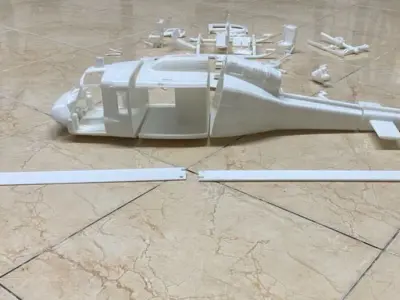 Campana UH-1D Huey 3D print model