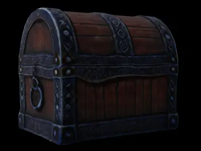 Low-poly CHEST Free low-poly 3D model