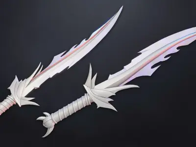 Fantasy Knife 2  Low-poly 3D model
