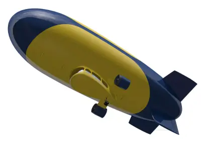 Airship 3D model 2