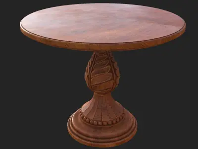 vintage table 1 Low-poly 3D model