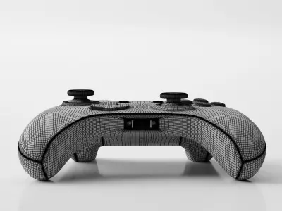 Xbox One White Edition Controller 3D model