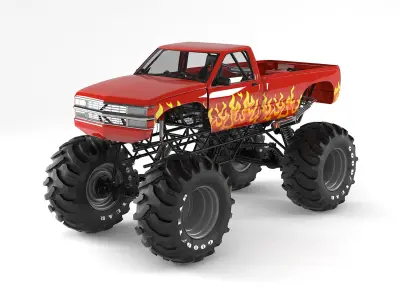 Monster Truck 3D model 2