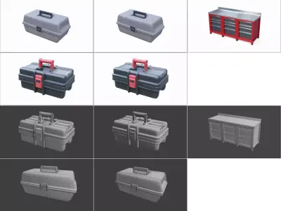 Storage Props Collection 3D Model Pack