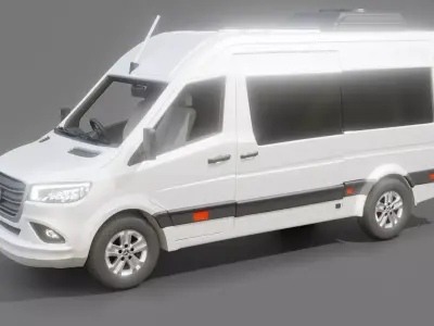 Mercedes Sprinter Passenger Van 2025  3D model