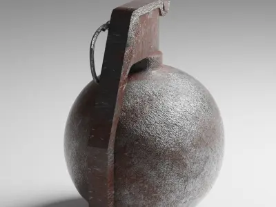 Bomb Ball Low-poly 3D model