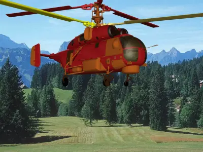 HeliCopter-KA 27 Free 3D model