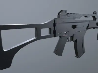 Heckler  Koch G36C Low-poly 3D model