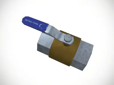 Valve Low-poly 3D model purchase