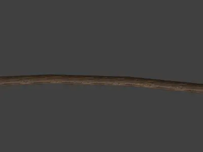 Low Poly Scythe Weapon Free low-poly 3D model