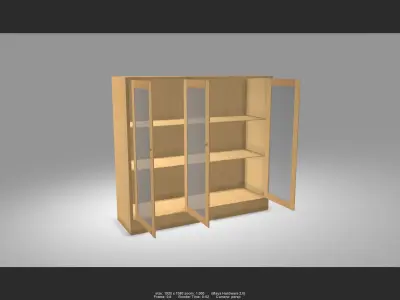 Cabinet 03 Low-poly 3D model