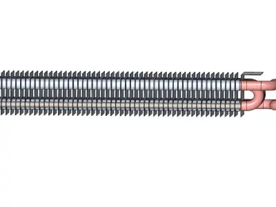 HVAC Air Conditioner Heat Exchanger Coil 3D model