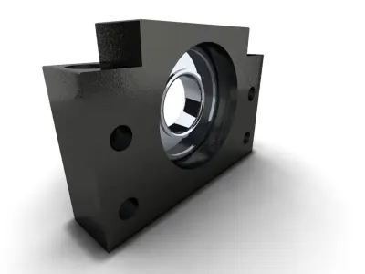 BF35 supports 3D model