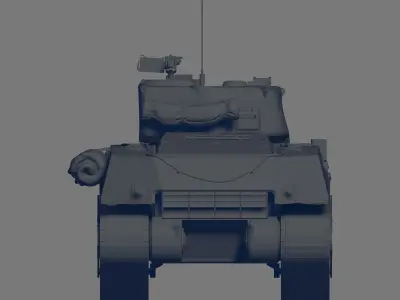 M6A1 Tank 3D model