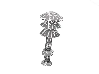 Electricity Poles Insulator 4 - Object 082 Low-poly 3D model