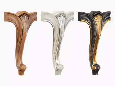 Classic leg 077 3D model