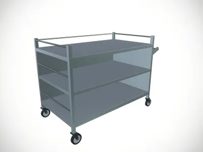 Transport Trolley Dolly Low-poly 3D model