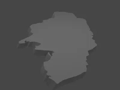 Jamaica Island Model Low-poly 3D model