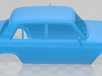 VAZ Higuli 2107 Sedan 2006 Printable Body Car 3D print model