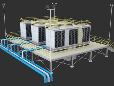 Industrial Air Conditioning 1 3D model