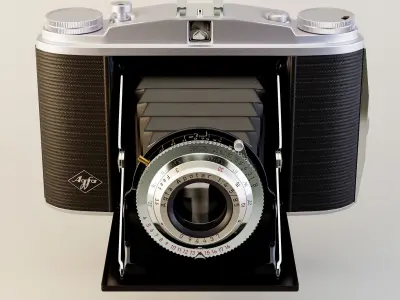 Agfa Isolette II vintage camera 3D model