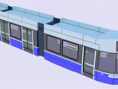 Stadler and Flexity trams 3D Model Pack