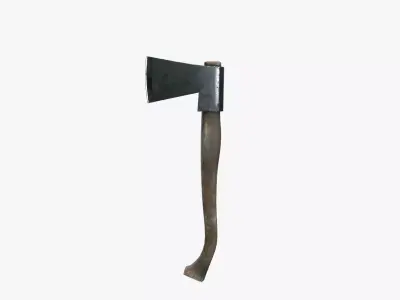 Medieval Axe V02 Low-poly 3D model