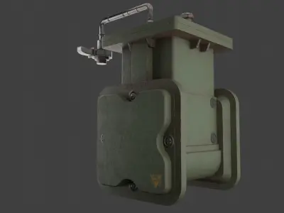 Gas Meter Low-poly 3D model purchase
