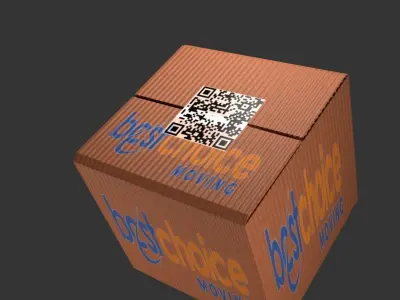 Folding Box Free low-poly 3D model