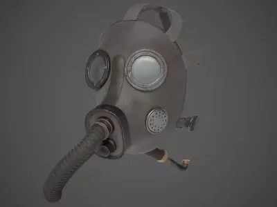 Oxygen Mask Low-poly 3D model