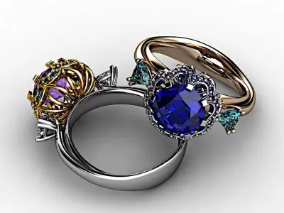 Blossom ring  3D model