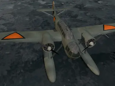 Fokker T-8 3D model